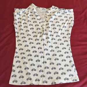 Soft casual shirt with bicycles